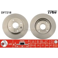 Тормозной диск TRW df7218 OGS4 8 1524926 3322937421916