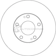 Тормозной диск TRW IPEZBE J 3322937422043 df7231 1524928 - Изображение 2