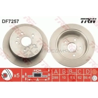 Тормозной диск TRW 1524933 df7257 O 4WY9 3322937422302