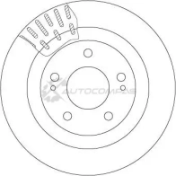 Тормозной диск TRW Y JV3IJ 1524935 3322937422166 df7276 - Изображение 2