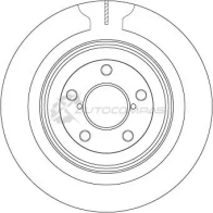 Тормозной диск TRW 1524938 3322937510603 df7328 U54O 3H - Изображение 2