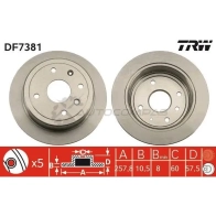 Тормозной диск TRW 1524947 3322937691036 U 6V2D df7381