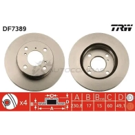 Тормозной диск TRW df7389 T PTZJ 3322937691005 1524948