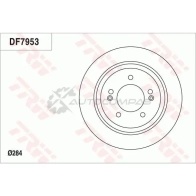 Тормозной диск TRW Hyundai i30 (PDE, PD) 3 Хэтчбек 1.6 CRDi hybrid 48V 136 л.с. 2020 – наст. время 3322938134181 WV XN2 df7953