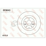 Тормозной диск TRW 1524962 MS UH580 3322938154103 df8043