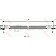 Тормозной шланг TRW 3322937112548 pha165 OR3QXV 3 1544658 - Изображение 1