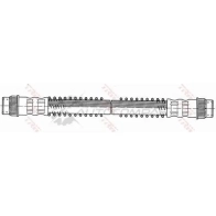 Тормозной шланг TRW 3322937241088 pha370 1544850 X UM6D - Изображение 2