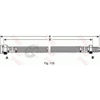 Тормозной шланг TRW phb270 3322937182589 1545260 PMZ LT - Изображение 1