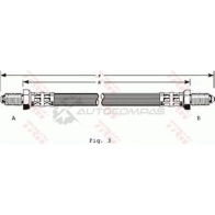 Тормозной шланг TRW F8JD QA9 3322935303122 1545646 phc128 - Изображение 1