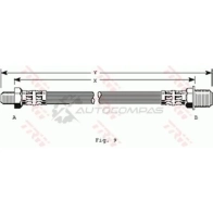 Тормозной шланг TRW phc182 1545698 3322935301166 N I797V - Изображение 1