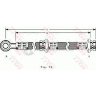 Тормозной шланг TRW phd114 7XJ FXU 1545889 3322937077809 - Изображение 1