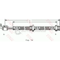 Тормозной шланг TRW phd289 2O7 U4 3322937182954 1546166 - Изображение 1