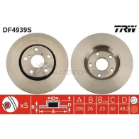 Тормозной диск TRW 1524463 3322937951154 VW4JXW T df4939s - Изображение 5