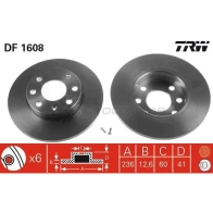 Тормозной диск TRW 3322936160809 df1608 1523375 N9PUB 0 - Изображение 7