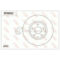 Тормозной диск TRW 3322938159962 df8052 1524964 V6M K10 - Изображение 5