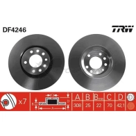 Тормозной диск TRW 1524057 3322937363117 9H7M 0 df4246 - Изображение 5
