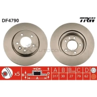 Тормозной диск TRW 3322937570164 1524355 OGEXZJ 0 df4790 - Изображение 4
