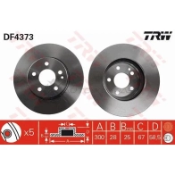 Тормозной диск TRW df4373 3322937402359 1524173 97R KOM - Изображение 5