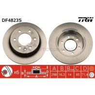 Тормозной диск TRW 3322937916313 df4823s MY 4SJMW 1524383 - Изображение 5