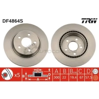 Тормозной диск TRW df4864s 1524412 3322937928781 FOA3 NMB - Изображение 5