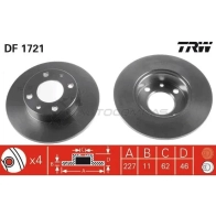 Тормозной диск TRW PEHA 6 3322936172109 df1721 1523447 - Изображение 7