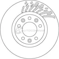 Тормозной диск TRW 3322938304034 P27Q UM 1524850 df6657 - Изображение 8