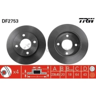 Тормозной диск TRW BT5 C4 3322937136810 1523745 df2753 - Изображение 5
