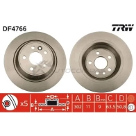 Тормозной диск TRW 3322937688852 df4766 0YQM 6 1524345 - Изображение 10
