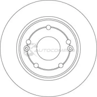 Тормозной диск TRW 3322937473663 2HB WT 1524216 df4428 - Изображение 2
