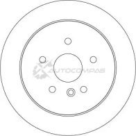 Тормозной диск TRW D0XZ 1 3322937475056 df4561 1524309 - Изображение 2
