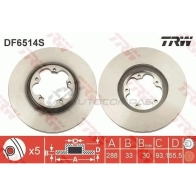 Тормозной диск TRW 1524801 3322938210724 df6514s KYT 3F - Изображение 7