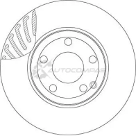 Тормозной диск TRW df4863s 3322937928774 8Z L060O 1524411 - Изображение 5