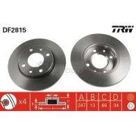 Тормозной диск TRW 7Q5 B4 3322937211579 1523801 df2815 - Изображение 5