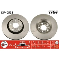 Тормозной диск TRW df4053s 1523889 3322937335312 26BE56 R - Изображение 5