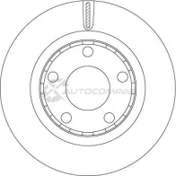 Тормозной диск TRW df4352 3322937402571 1524156 EH3W GE - Изображение 2