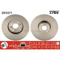 Тормозной диск TRW df4371 I WU3NJ 3322937402144 1524171 - Изображение 5