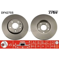 Тормозной диск TRW LI 2PB5 1524092 df4275s 3322937390410 - Изображение 4