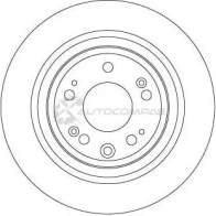 Тормозной диск TRW 1524862 3322938271497 df6678 3JPV M1 - Изображение 3