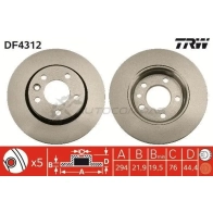 Тормозной диск TRW 2UQ5 O df4312 1524124 3322937400393 - Изображение 5