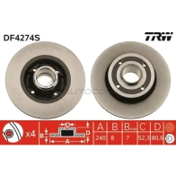 Тормозной диск TRW DL4 RZ9 df4274s 1524091 3322937716326 - Изображение 7