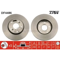 Тормозной диск TRW df4486 3322937474356 576K T 1524272 - Изображение 5