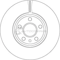 Тормозной диск TRW 3322937928620 1524400 XMFPDQ H df4850s - Изображение 6