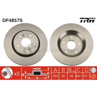 Тормозной диск TRW 3322937928705 df4857s 1524407 XHM SD - Изображение 5