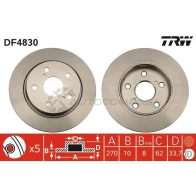 Тормозной диск TRW df4830 1524390 3322937891719 YE C1UT9 - Изображение 7