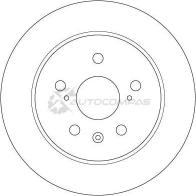 Тормозной диск TRW df6178 3322938160036 L4XMJ FE 1524625 - Изображение 8