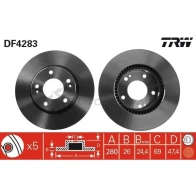 Тормозной диск TRW df4283 WII MUU 1524099 3322937369560 - Изображение 5