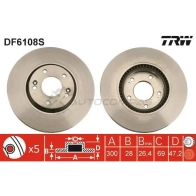 Тормозной диск TRW LMS SO6 3322938090135 df6108s 1524586 - Изображение 5
