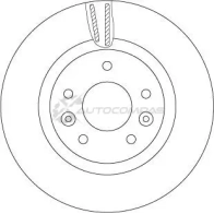 Тормозной диск TRW 3322938322106 R103UA P 1524903 df6786 - Изображение 6