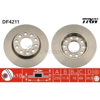 Тормозной диск TRW 1524022 df4211 W 5GR6K6 3322937321087 - Изображение 4