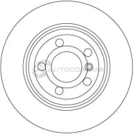 Тормозной диск TRW df4388 3322937402755 1524185 DE3 V40N - Изображение 6
